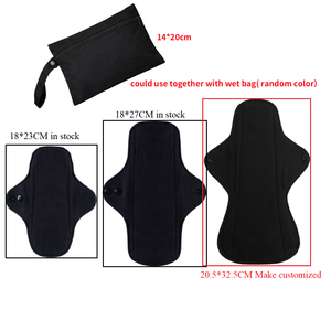 <span class=keywords><strong>Protection</strong></span> fiable, serviettes hygiéniques réutilisables imperméables et lavables 18*27cm, pour les jours de règles et les protège-slips. - Product Image 2