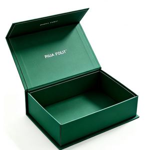 FX Custom Logo Luxury <b>Pink</b> Magnetic Jewelry Box Folding Rigid <b>Gift</b> Packaging Box for Necklace Earring Set Manufacturer OEM - Product Image 2