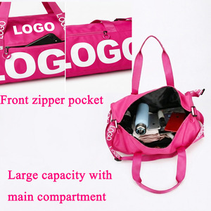 <span class=keywords><strong>Sac</strong></span> <span class=keywords><strong>de</strong></span> voyage rose vif imperméable grande capacité pour femme, pliable, avec logo personnalisé, <span class=keywords><strong>sac</strong></span> <span class=keywords><strong>de</strong></span> week-end, <span class=keywords><strong>sac</strong></span> <span class=keywords><strong>de</strong></span> <span class=keywords><strong>sport</strong></span>, vente en gros - Product Image 3