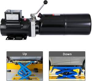 Unidad de Potencia Hidráulica GRH con Tanque de Aceite de 10 Cuartos, Motor de CA de 220V, Control Manual para Remolques Basculantes y Elevación de Vehículos, con Maneta de Control - Product Image 2