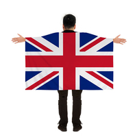 Günstige Fußballfans ENGLAND WEARABLE CAPE BODY FLAG Union Jack Flagge 5x3 ft