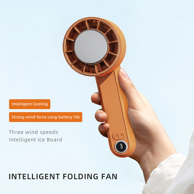 Usb Rechargeable Foldable Handheld Fans Cooling Mini Fan Personal Portable Fan for Outdoor Household