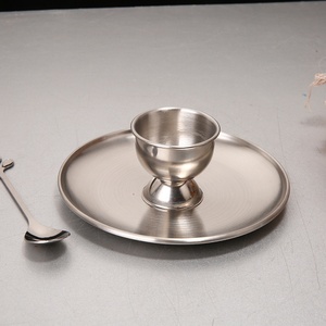 Ensemble de supports pour œufs en acier inoxydable, pour œufs mollets et durs, plateau à œufs durable, outil pratique pour la cuisine - Product Image 2