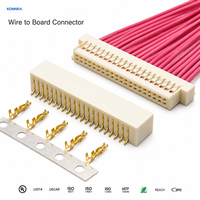 Conector SMT de doble fila de 1.0mm para wafer, terminal de crimpado de cable a placa PCB para ensamblaje de cables electrónicos