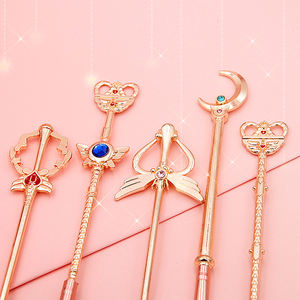 जापानी कार्टून 6pcs कॉस्मेटिक ब्रश सेट सोने Cardcaptor Sakura मल्लाह चंद्रमा प्यारा मेकअप ब्रश - Product Image 5