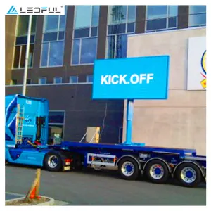 Full Color LED Video Advertising Sign P6 P8 P10 Trailer Vehicle Mobile Truck LED Display