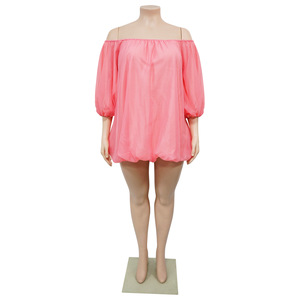 Vestido Casual de Mujer, Sexy, sin Tirantes, de Color Sólido, con Estampado Digital, Tejido de Punto, Mini, a la Moda, Superventas - Product Image 5