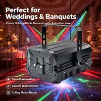 Projecteur Laser Pangolin à Contrôle Bluetooth 150W RGBW, Animation 3D, Effet de Faisceau, DMX512 pour Scène, DJ, Discothèque, Fête, Mariage, KTV, Club