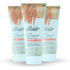 Bolaili 200g Detergente <span class=keywords><strong>Viso</strong></span> Biologico Riso e Grano, Schiuma Purificante Illuminante Antirughe con Vitamina C - Bestseller - Product Image 1