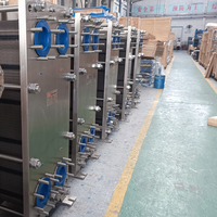 Échangeur de chaleur à plaques en acier inoxydable de qualité alimentaire, industriel et amovible, pour le transfert de chaleur du lait, des boissons et des jus, haute efficacité énergétique