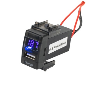 12V <span class=keywords><strong>1.0A</strong></span> Một Cổng USB Ổ Cắm Điện Thoại Di Động GPS Car <span class=keywords><strong>Charger</strong></span> Với LED Hiển Thị Kỹ Thuật Số Cho Nissan - Product Image 1