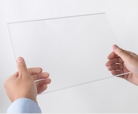 Présentoir transparent de cintrage à chaud en forme de L acrylique en gros, table de cartes, étiquette de prix, panneau publicitaire, panneau debout