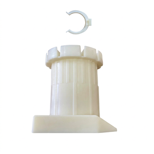 Pieds de meubles réglables en plastique ABS robuste antidérapants, noir + beige, style moderne et simple, pour armoires et canapés - Product Image 1