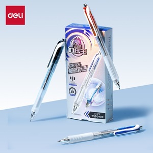 Stylo neutre Deli V215 pour examen, 0,5 mm, séchage rapide, type poussoir, usage général - Product Image 1