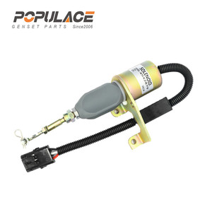 Vanne solénoïde Populace 4942879 24V pour arrêt du moteur de machines de construction - Product Image 2
