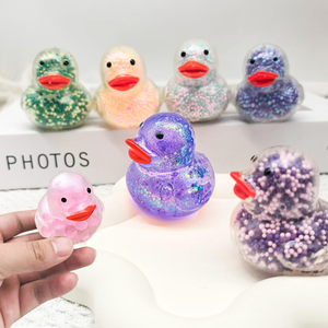 2026 Wholesale Kawaii Maltose Foam Water Beads Filled Duck Model Decompression Stress Relief Toys <b>Squeeze</b> Toy for Kids - Product Image 1
