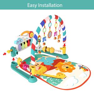Tappetino imbottito per il tempo della pancia per neonati neonati palestre per bambini tappetini da gioco centro di attività musicale tappetino da palestra per pianoforte per bambini - Product Image 2