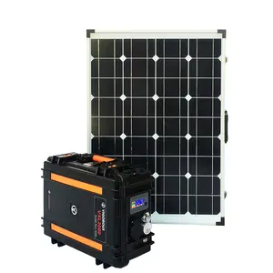 थोक 2kwh 110v 220v रिचार्जेबल बैटरी पोर्टेबल सौर पावर स्टेशन के साथ सौर पैनल