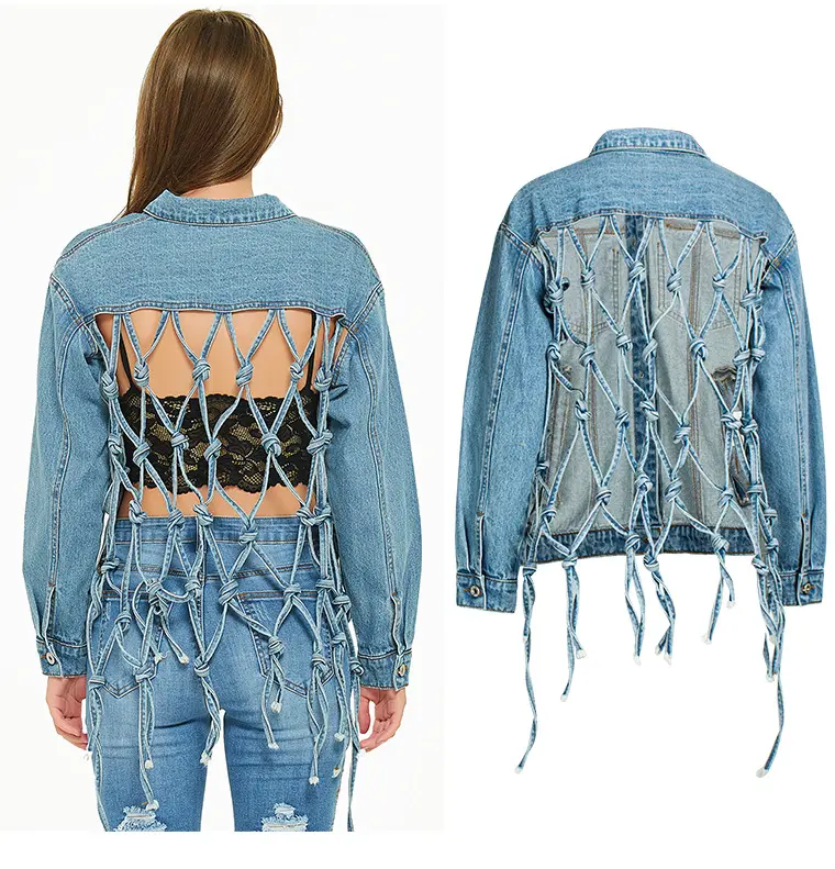 2021s Newest design hot selling vintage lady jean coat women denim jacket chaqueta para mujer