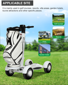 <span class=keywords><strong>Chariot</strong></span> de <span class=keywords><strong>golf</strong></span> pliable à quatre roues motrices électriques avec batterie au lithium <span class=keywords><strong>Chariot</strong></span> de <span class=keywords><strong>golf</strong></span> pratique pour scooter Suivez-moi Chariots de <span class=keywords><strong>golf</strong></span> - Product Image 3