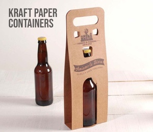 Cajas de Envío Verdes Plegables de Diseño Plano Bee, Caja de Vino de Cartón Corrugado 100% Reciclable para Logística de Tiendas en Línea - Product Image 4