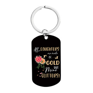 Cadeaux de fille inspirants de maman <span class=keywords><strong>à</strong></span> ma fille <span class=keywords><strong>porte</strong></span>-clés Love Mom <span class=keywords><strong>à</strong></span> ma fille <span class=keywords><strong>porte</strong></span>-clés de maman et papa - Product Image 1