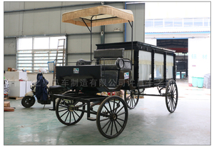 Chariot funéraire pour chevaux <span class=keywords><strong>Buggy</strong></span> pour chevaux à vendre Corbillard funéraire noir Fabricant de charrettes pour chevaux funéraires - Product Image 5