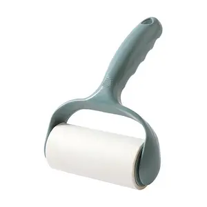 Detachable roller type home coat sticking device sticky lint cleaning roller roll duster brush