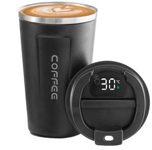 Mug de voyage isotherme anti-fuite en acier inoxydable 18/8 à double paroi, 380 ml et 510 ml, avec logo personnalisé - Product Image 1