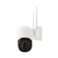 Caméra de surveillance WiFi PTZ panoramique 360° extérieure étanche 2MP sans fil avec carte mémoire
