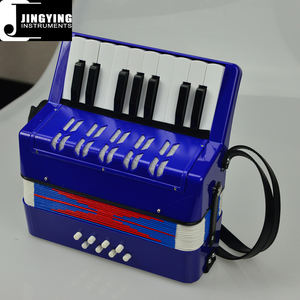 Serie de acordeón de música Jingying 2024, estilo de teclado Material ABS 17 teclas 8 bajos acordeón para niños - Product Image 2