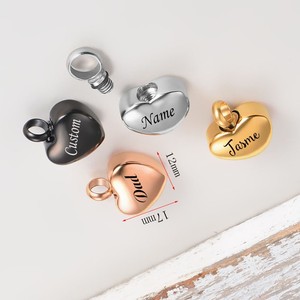 Tidak Lagi Di Sisi Saya, Kalung Liontin Guci Hati Stainless Steel Perhiasan Kremasi Hati Selamanya untuk Abu Manusia/Hewan Peliharaan - Product Image 2