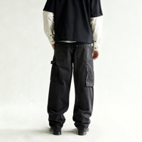 Pantalons de travail en denim pour hommes de haute qualité, personnalisés, à double genouillère, coupe large, jambe droite, cargo, pantalon de charpentier pour hommes