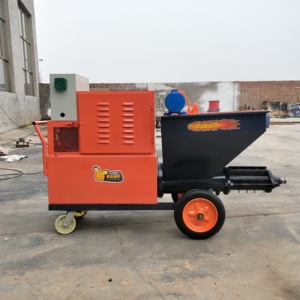 Machine à projeter du mortier électrique diesel automatique <span class=keywords><strong>de</strong></span> haute qualité, <span class=keywords><strong>pistolet</strong></span> à mortier mobile avec moteur <span class=keywords><strong>de</strong></span> 18 CV à vendre - Product Image 5