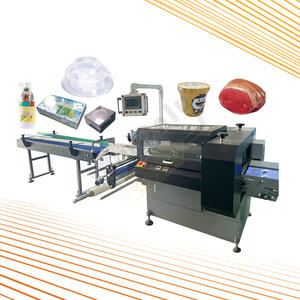 Cinta transportadora <span class=keywords><strong>de</strong></span> flujo <span class=keywords><strong>de</strong></span> Pe totalmente automática, máquina <span class=keywords><strong>de</strong></span> envoltura retráctil para <span class=keywords><strong>caja</strong></span> <span class=keywords><strong>de</strong></span> Pizza - Product Image 1