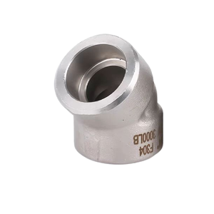 Sẵn sàng Cổ Phiếu ASTM/ASME/JIS/DIN/BS/GB 1/8 "-4" 45 ° 90 ° khuỷu tay ống giả mạo áp lực cao Carbon thép không gỉ ổ cắm Hàn khuỷu tay - Product Image 1