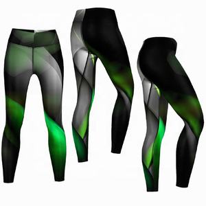 Women's High Waist Fitness Leggings Printed Gym Sport <b>Yoga</b> <b>Pants</b> <b>Ladies</b> Running Trousers Polyester Spandex Quick Dry - Product Image 5