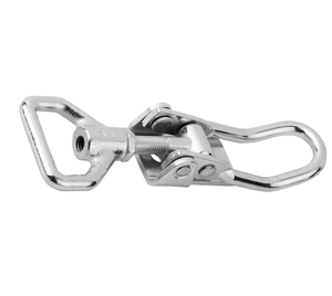 Loquet de serrure à tirage réglable KIPP K0051 avec anse pivotante en acier galvanisé, trous de fixation apparents, pour armoire industrielle - Product Image 5