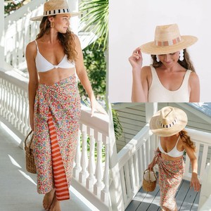 OEMカスタム高品質ファムシャポーパナマトップ女性用麦わら帽子ファインパームレディース太陽夏ワイドブリムソンブレロビーチ用 - Product Image 2
