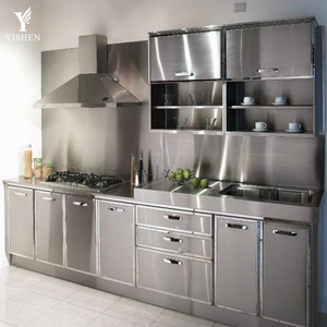 Meuble de cuisine modulaire en acier inoxydable pour <span class=keywords><strong>barbecue</strong></span> extérieur électrique/gaz, avec robinet, prêt à l'emploi, étanche, chariot intégré - Product Image 6