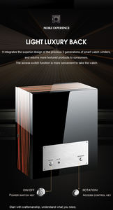 M & Q lujo moderno seguro automático LED negro fiable control remoto reloj enrollador reloj organizador 12 para reloj <span class=keywords><strong>rollex</strong></span> - Product Image 5