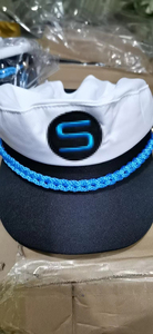 Moda <span class=keywords><strong>cappello</strong></span> da Yacht bianco spesso di alta qualità all'ingrosso marinaio elastico LOGO personalizzato <span class=keywords><strong>cappello</strong></span> <span class=keywords><strong>capitano</strong></span> - Product Image 6