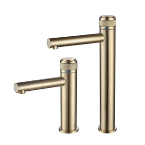 <span class=keywords><strong>AMAXO</strong></span> — mitigeur de lavabo à bouton poussoir, robinet en or brossé pour salle de bains, nouveau Design - Product Image 2