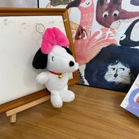 Snoopy Pluche Sleutelhanger Schattig Cartoon Hond Knuffel Hangende Tasdecoratie Klauwautomaat Speelgoed