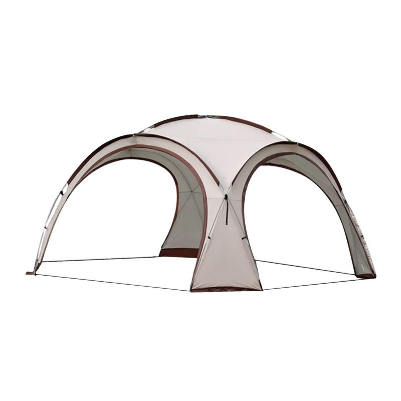 beige dome awning
