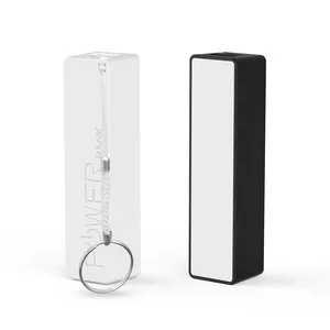 Porte-clés de chargeur de batterie de téléphone portable ultra-mince avec logo personnalisé Style mignon Mini 1200mah 2600mah Power Bank