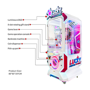 เครื่องเล่นเกมวง<span class=keywords><strong>ล้อ</strong></span><span class=keywords><strong>หมุน</strong></span>นำ<span class=keywords><strong>โชค</strong></span> 8 ช่อง พร้อมไฟ LED และเครื่องอ่านบัตร ใช้เหรียญหยอดเล่นได้ - Product Image 3