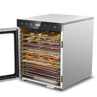 Prix d'usine, déshydrateur à 10 étages en acier inoxydable pour usage domestique, déshydrateur de fruits, de viandes, de légumes, machine de séchage des aliments