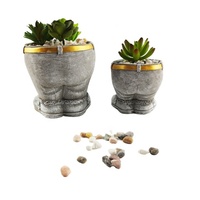 Ciment nouveau Pantalon forme noir couleur mignon béton silicone pot moule pour Plante fleurs