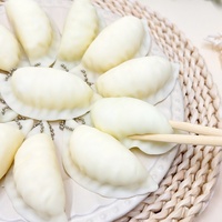 Jouet Squishy Taba en forme de dumpling, simulation 3D, mini-aliment, porte-clés, pendentif, mignon, anti-stress, rebondissant, jouet sensoriel à presser